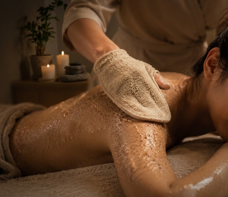 Best Korean body scrub in Los Angeles at Crystal Spa Koreatown